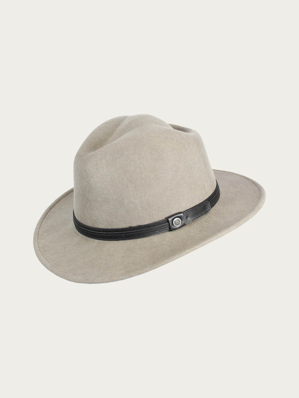 bugatti Fedora aus Wollfilz mit Lederband - taupe / 55 | 629000-860-55