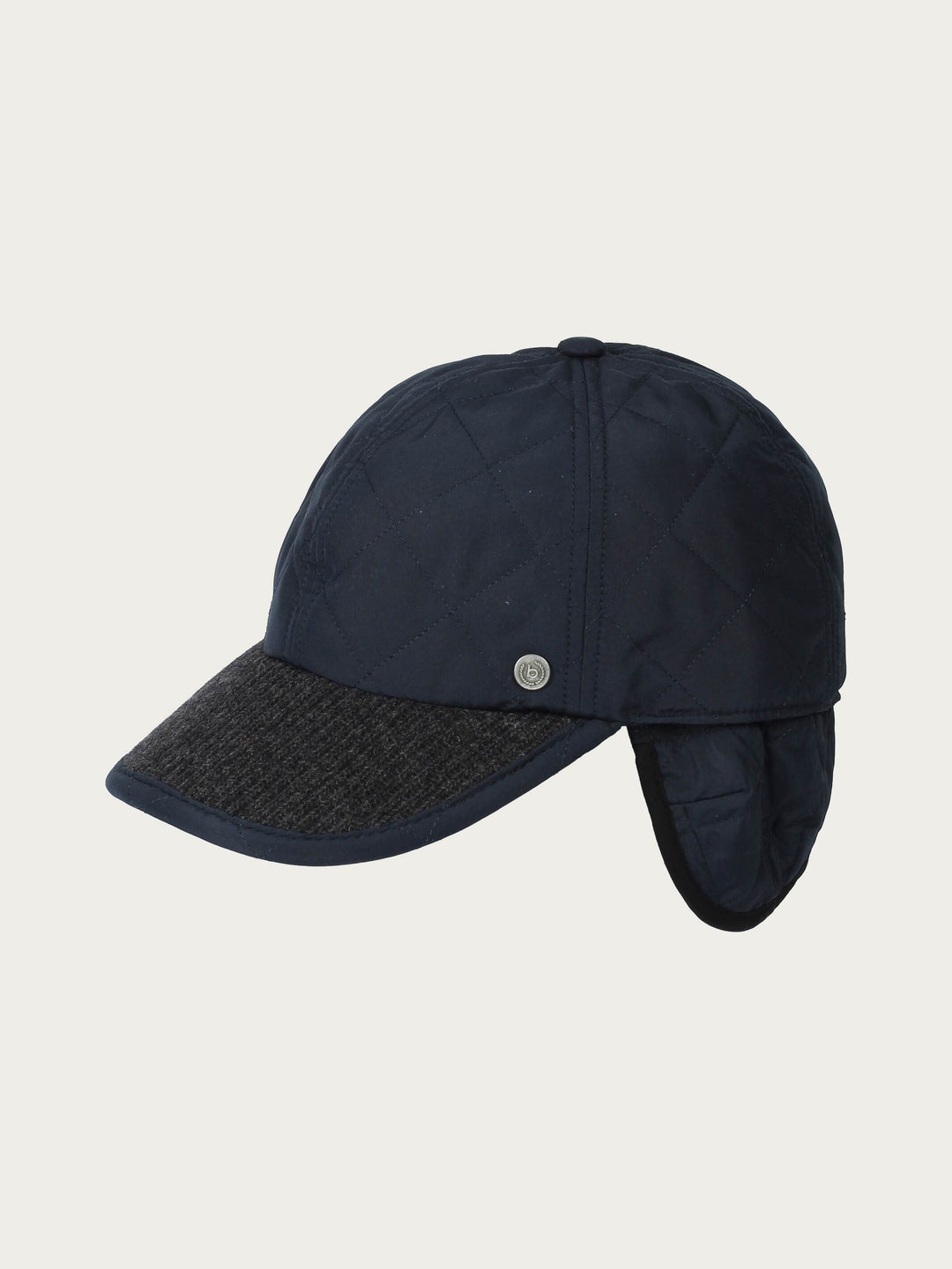 bugatti Baseballkappe in Stepp-Optik mit Ohrenklappen - navy / 55 | 629202-590-55