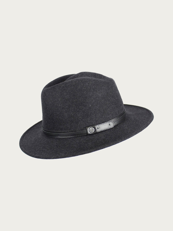 bugatti Fedora aus Wollfilz mit Lederband - grey / 56 | 629000-960-56