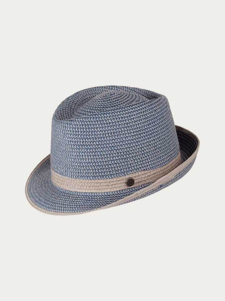 Faltbarer Trilby für den Sommer - denim / 57 | 629002-580-57