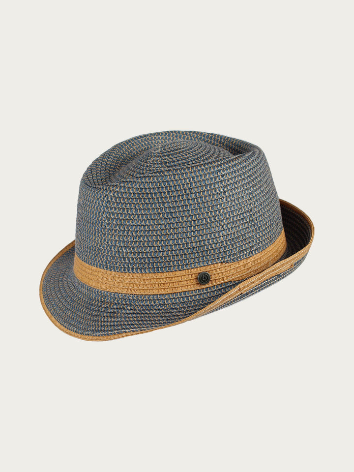 Faltbarer Trilby für den Sommer - bleached denim / 57 | 629002-581-57