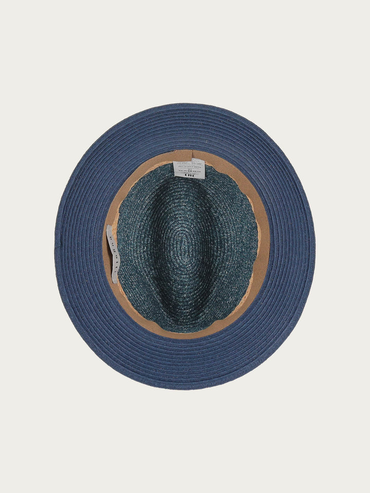 Sommer-Fedora mit Melange-Effekt - denim / 57 | 629004-580-57