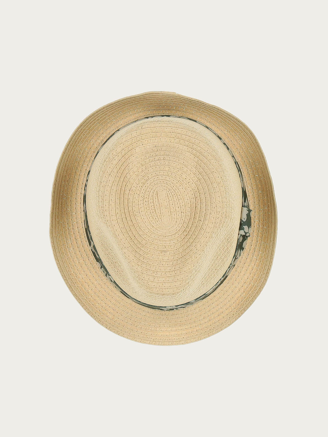 Trilby mit sommerlichem Blüten-Print am Hutband - camel / 57 | 629008-180-57