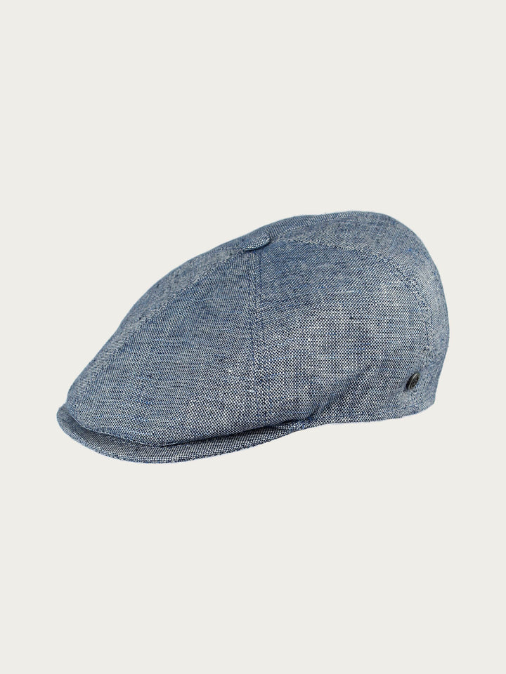 Ballonmütze im Bakerboy Cap Stil in Leinenmischung - light grey / 57 | 629112-950-57