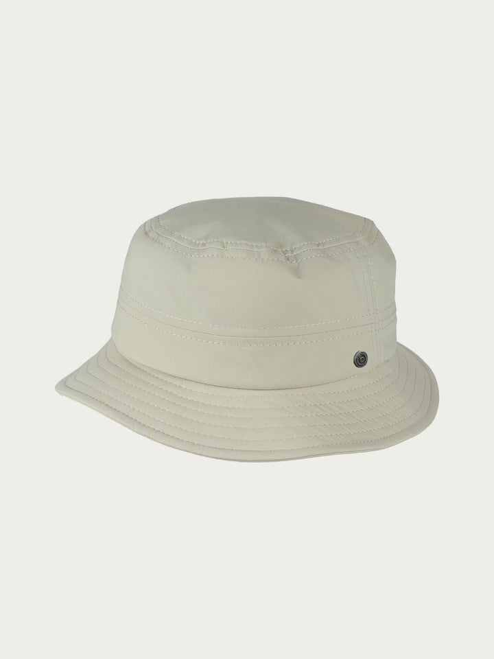 Einfarbiger Bucket Hat mit UV-Schutz 50+ - latte / 57 | 629400-171-57