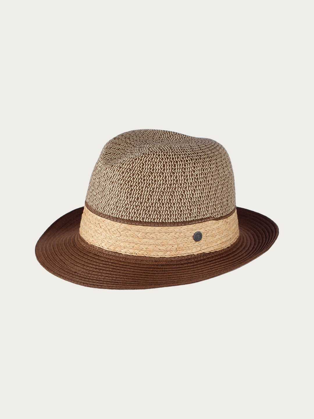 Sommer-Fedora mit Melange-Effekt - camel / 59 | 629004-180-59