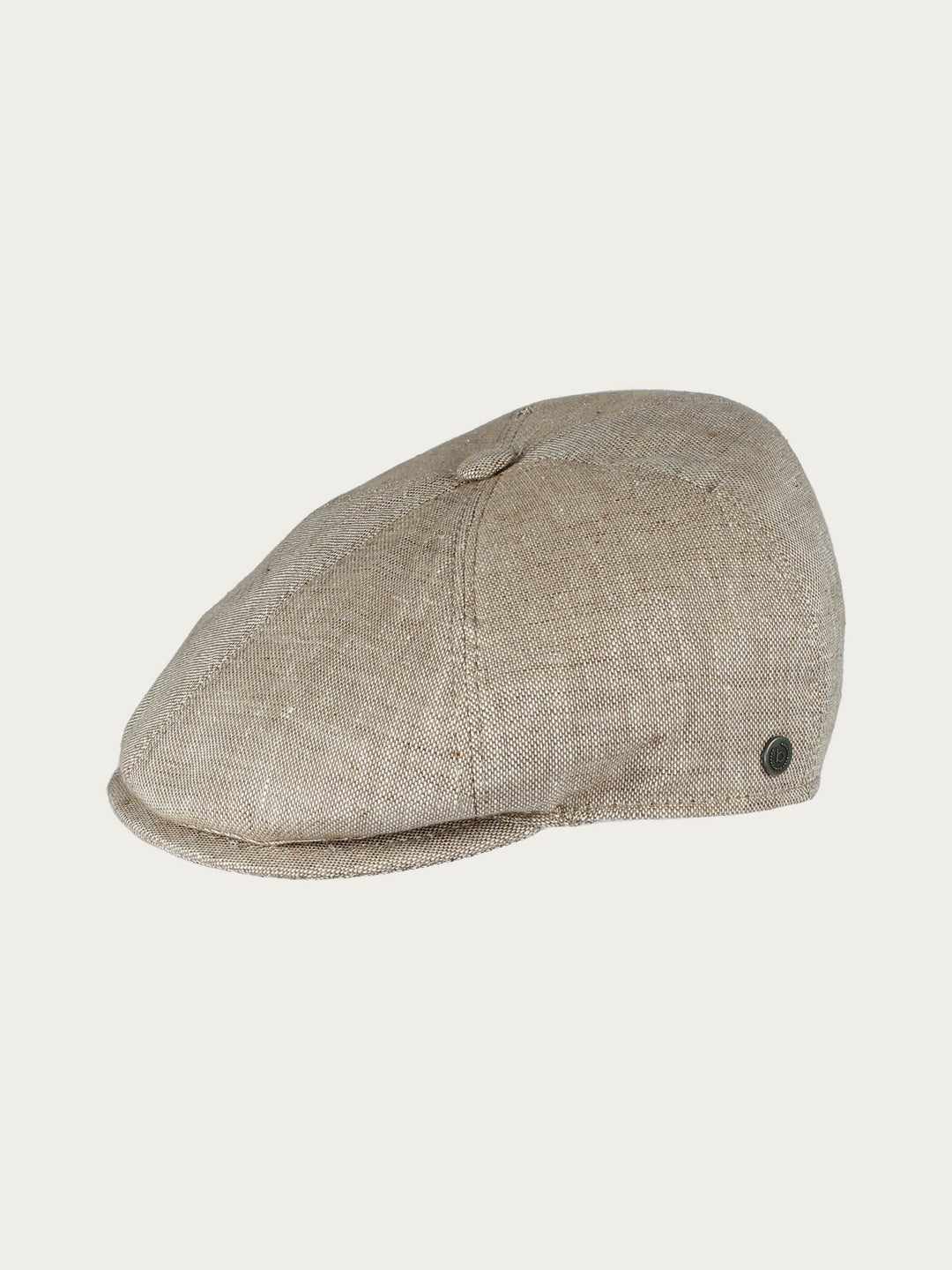 Ballonmütze im Bakerboy Cap Stil in Leinenmischung - camel / 61 | 629112-180-61