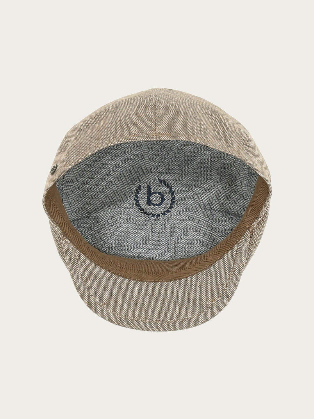 Ballonmütze im Bakerboy Cap Stil in Leinenmischung - camel / 61 | 629112-180-61