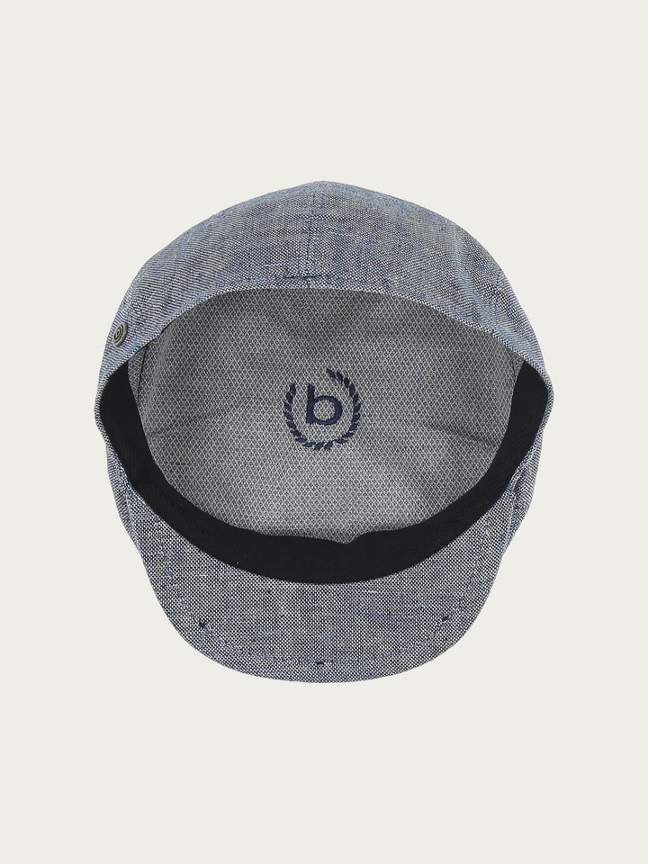 Ballonmütze im Bakerboy Cap Stil in Leinenmischung - light grey / 61 | 629112-950-61