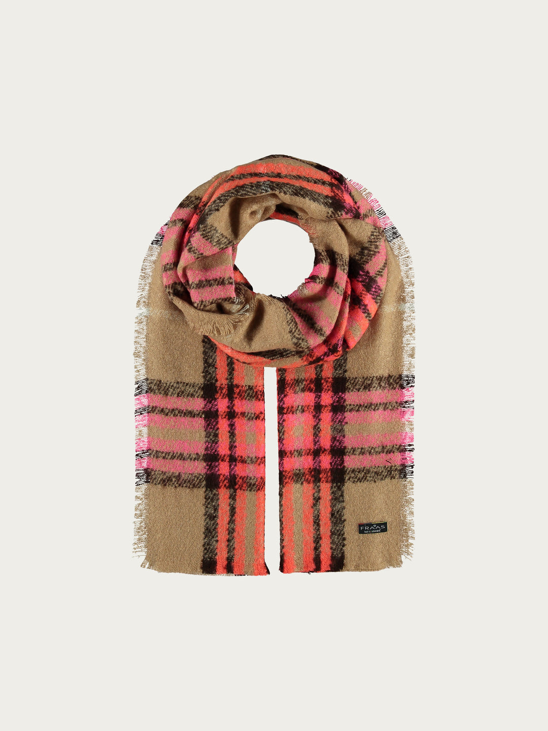 Cashmink-stole with FRAAS Plaid - Made in Germany