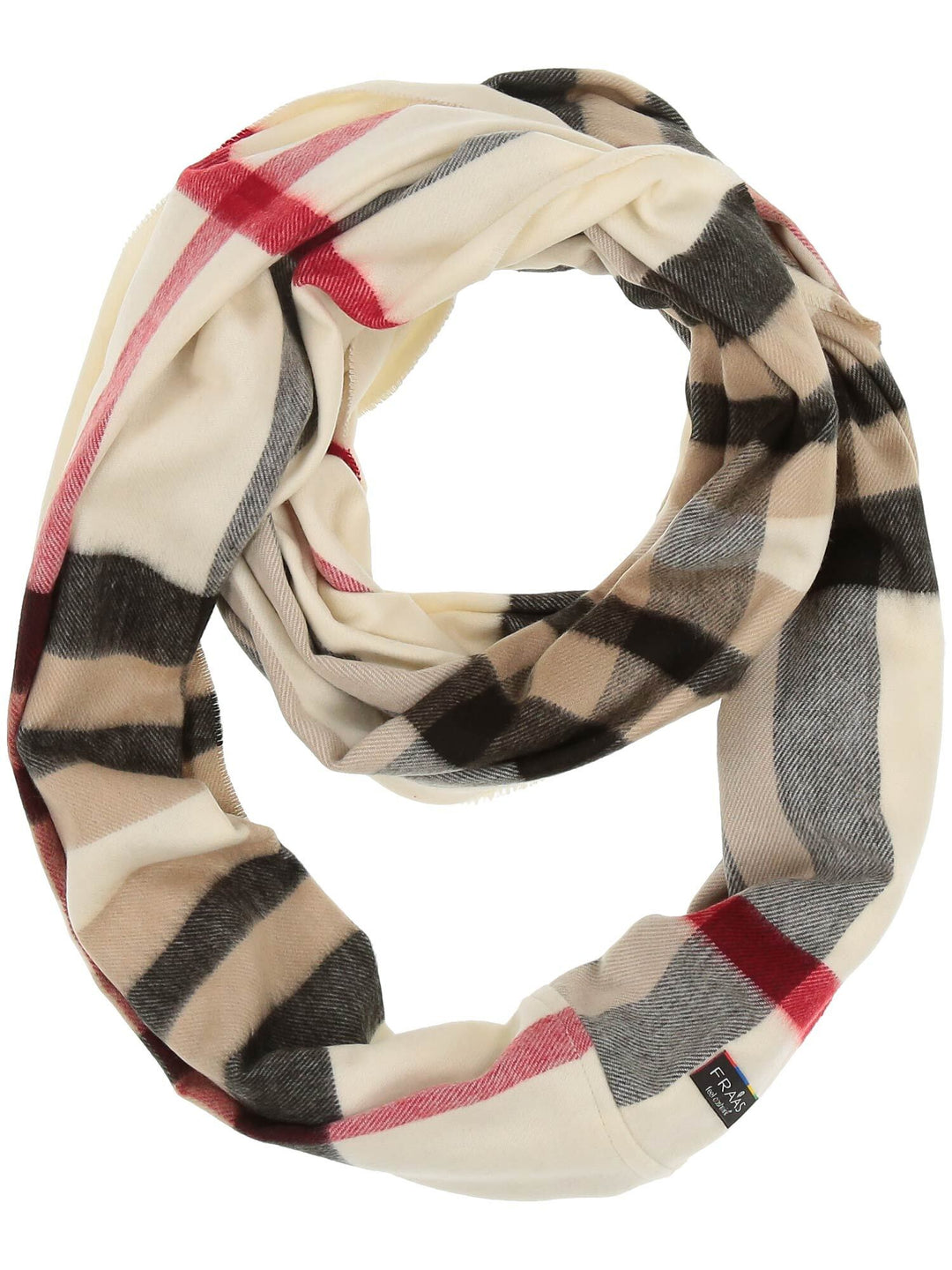 Schmaler Cashmink-Loop mit FRAAS Plaid Karo | 625118-020