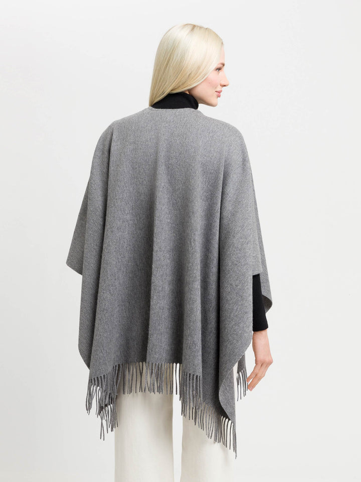 Poncho made of pure wool