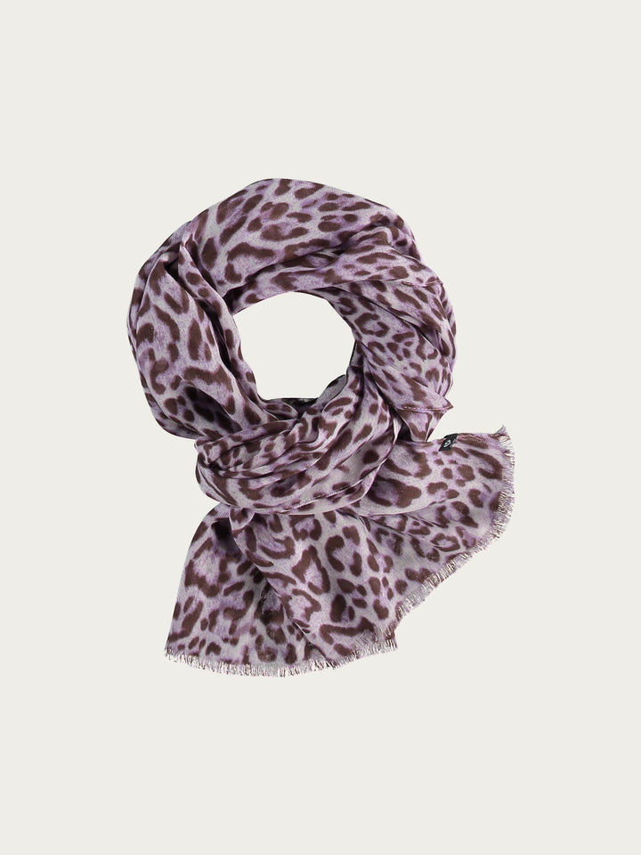 Schal mit Animal-Print - lavender / OneSize | 602031-460