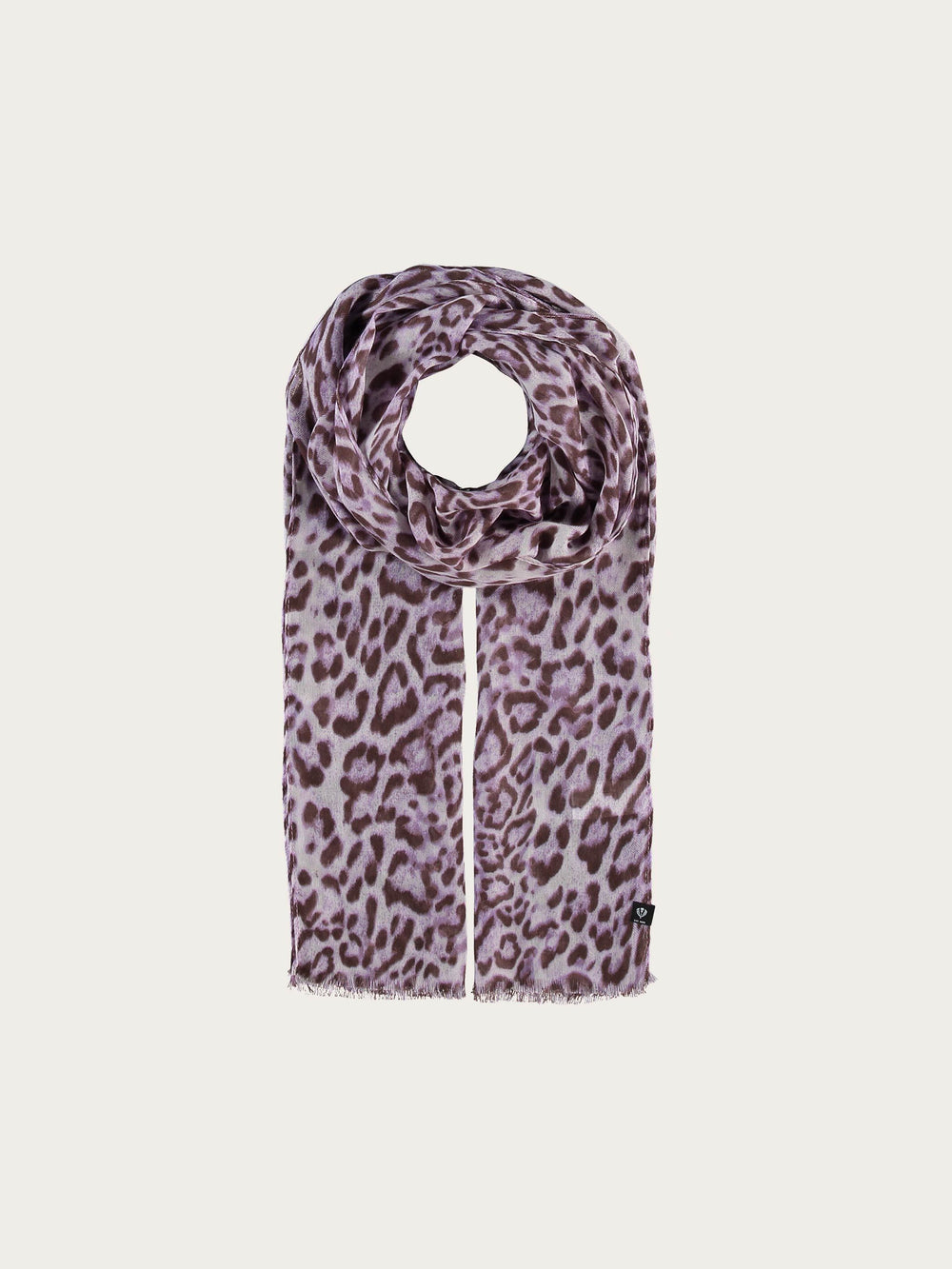 Schal mit Animal-Print - lavender / OneSize | 602031-460