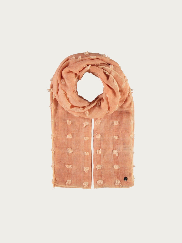 Fil Coupé Stola mit Quadraten - terracotta / OneSize | 602033-281