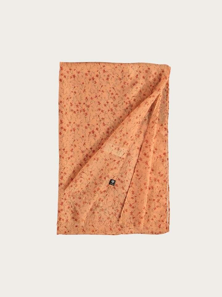 Stola in Millefleurs-Design aus Polyester - terracotta / OneSize | 602050-281