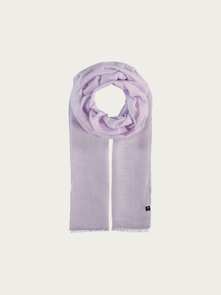 Einfarbige Stola in Hanfmischung - lavender / OneSize | 609035-460