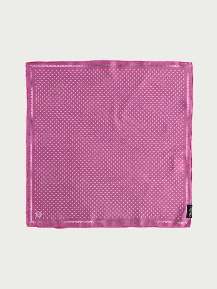 Gepunktetes Nickituch aus reiner Seide - pink / OneSize | 612168-450
