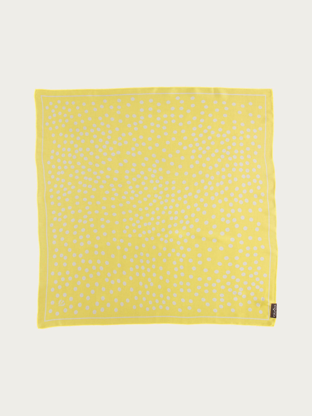 Nickituch mit Polka Dots aus reiner Seide - lemon / OneSize | 612169-110