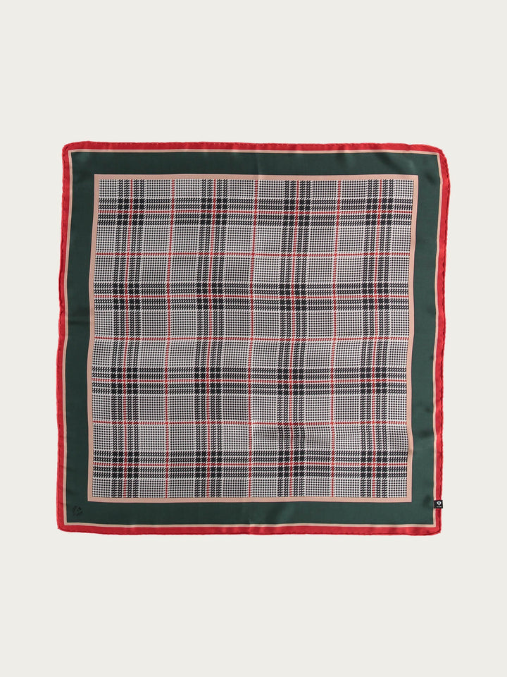 Karo-Bandana aus reiner Seide - red / OneSize | 624015-360