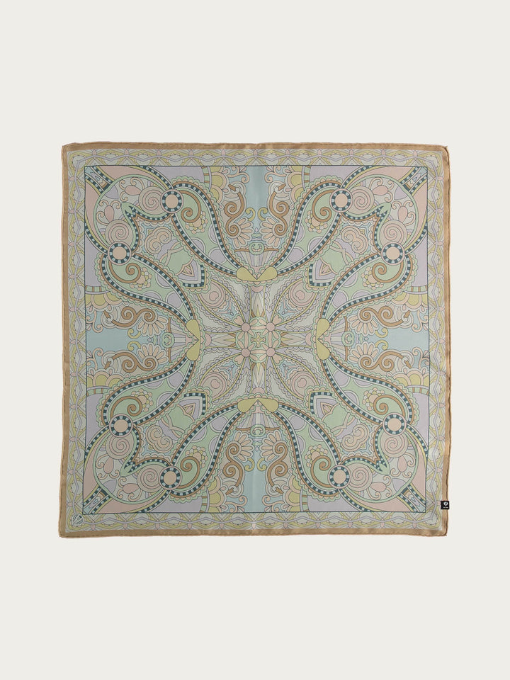 Bandana aus reiner Seide - Paisley Print - beige / OneSize | 624017-170