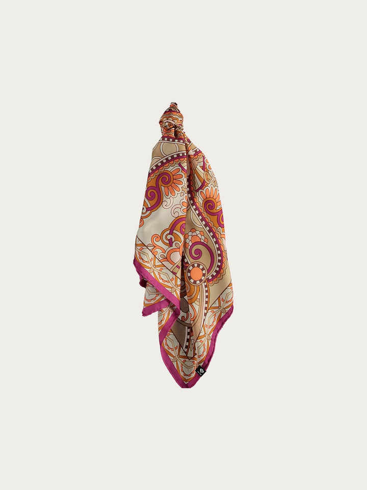 Bandana aus reiner Seide - Paisley Print - fuchsia / OneSize | 624017-470