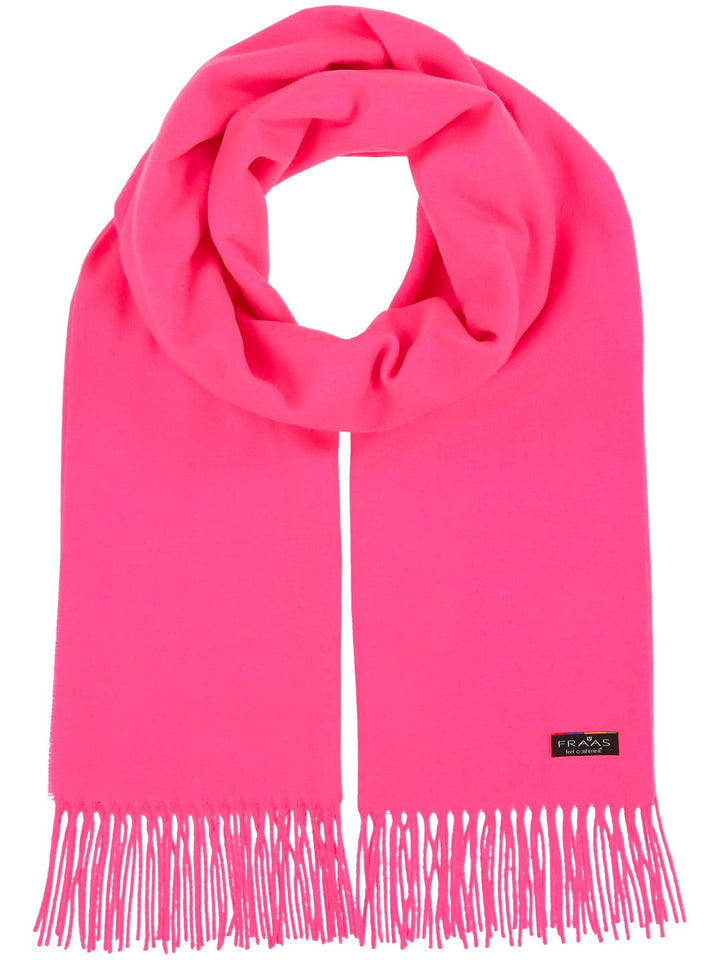 Breiter einfarbiger Cashmink Schal - Made in Germany - neon pink / OneSize | 625029-005