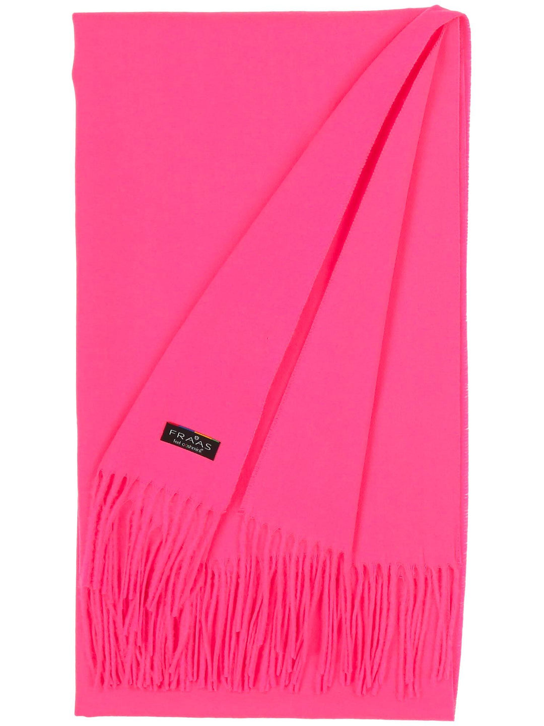 Breiter einfarbiger Cashmink Schal - Made in Germany - neon pink / OneSize | 625029-005