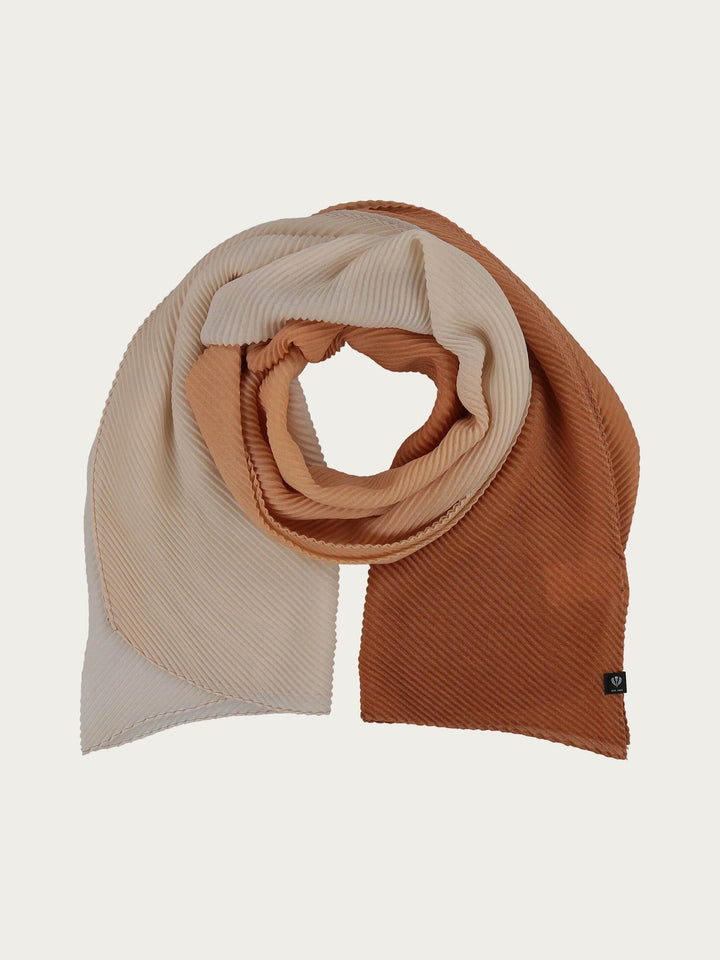 Plissee-Stola mit Ombré-Effekt - cafe au lait / OneSize | 625490-187