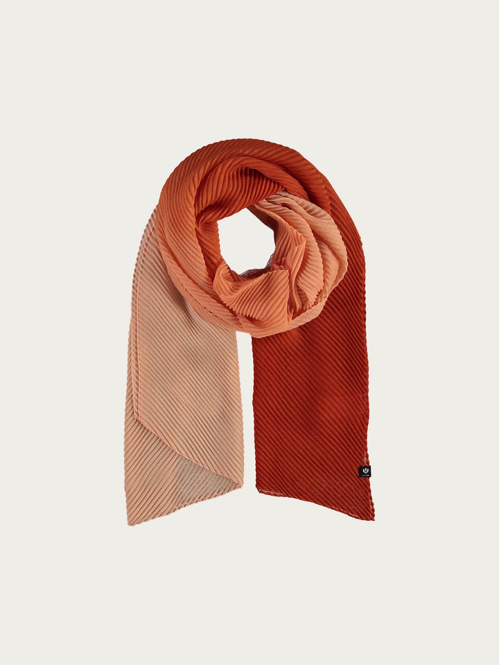 Plissee-Stola mit Ombré-Effekt - terracotta / OneSize | 625490-281