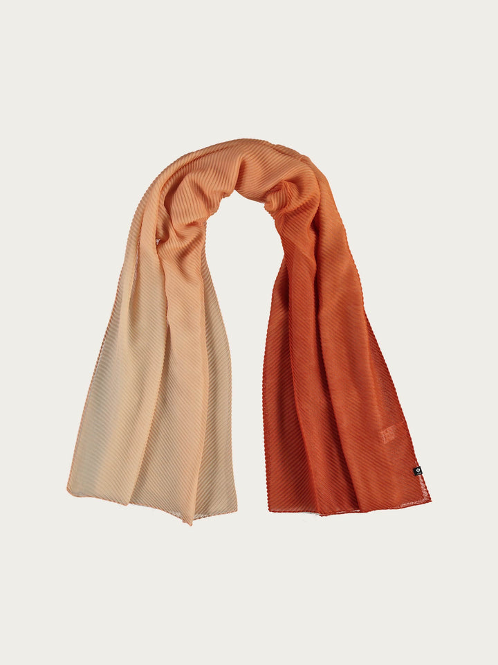 Plissee-Stola mit Ombré-Effekt - terracotta / OneSize | 625490-281