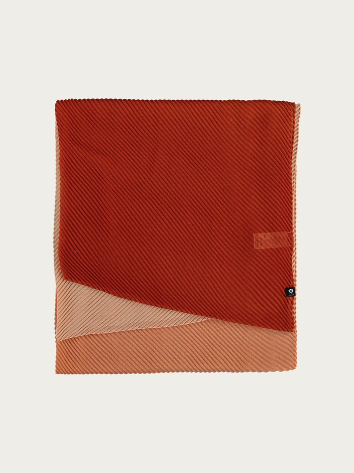 Plissee-Stola mit Ombré-Effekt - terracotta / OneSize | 625490-281