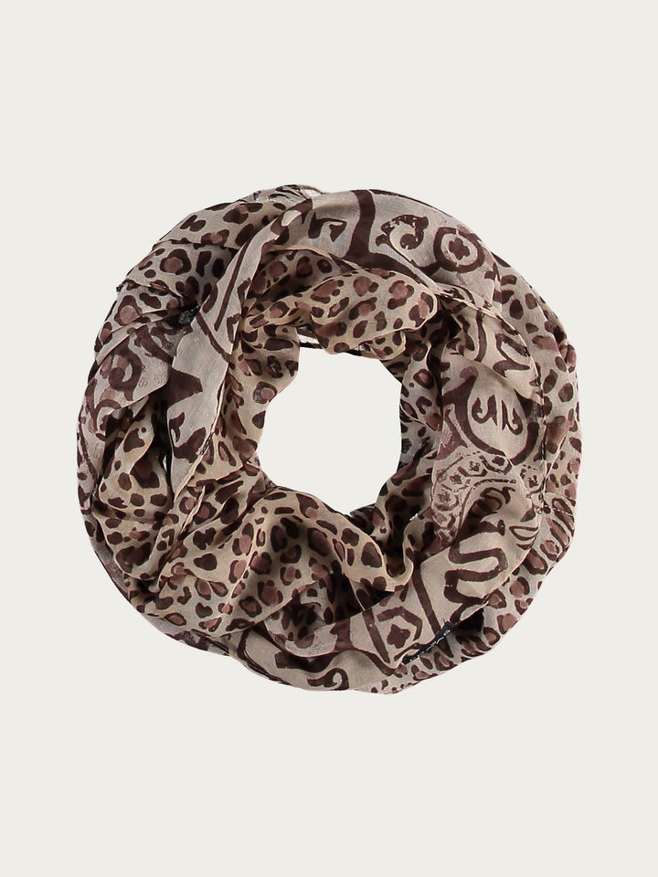 Loop mit Tier-Print - camel / OneSize | 625871-180