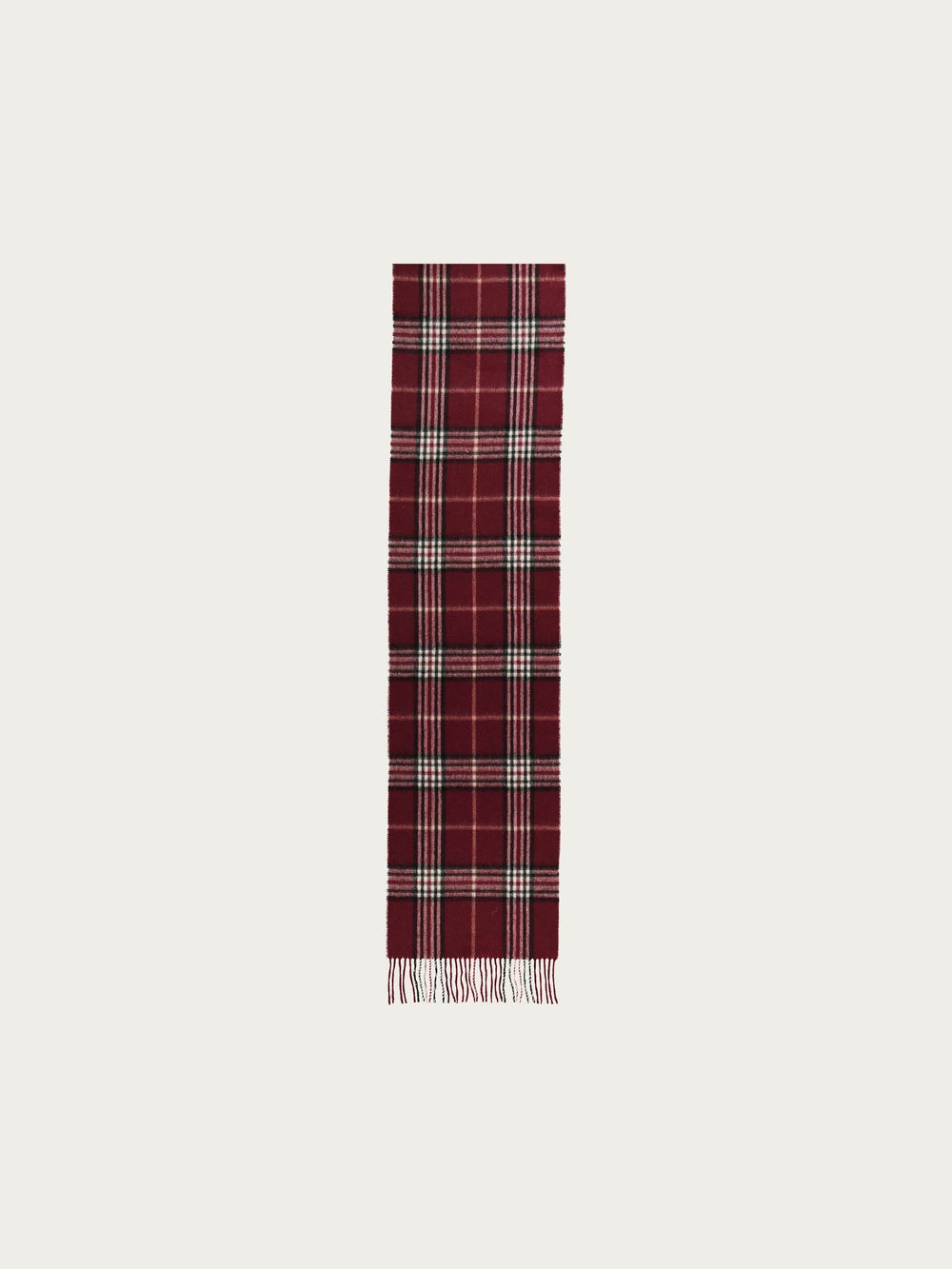 Schal in Kaschmir-/Wollmischung mit FRAAS Plaid Karo - red dahlia / OneSize | 627020-371