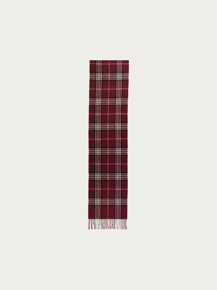 Schal in Kaschmir-/Wollmischung mit FRAAS Plaid Karo - red dahlia / OneSize | 627020-371