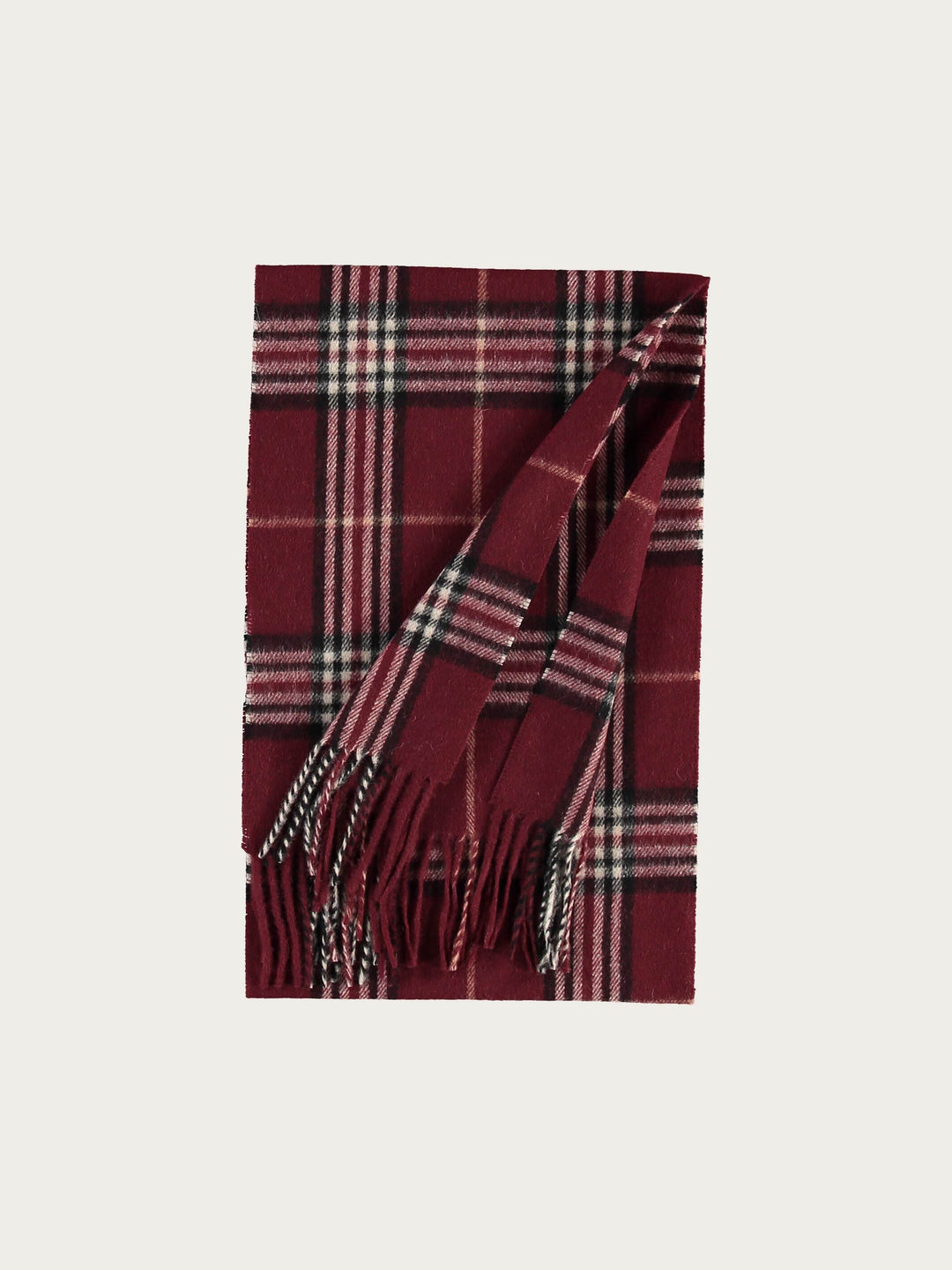 Schal in Kaschmir-/Wollmischung mit FRAAS Plaid Karo - red dahlia / OneSize | 627020-371