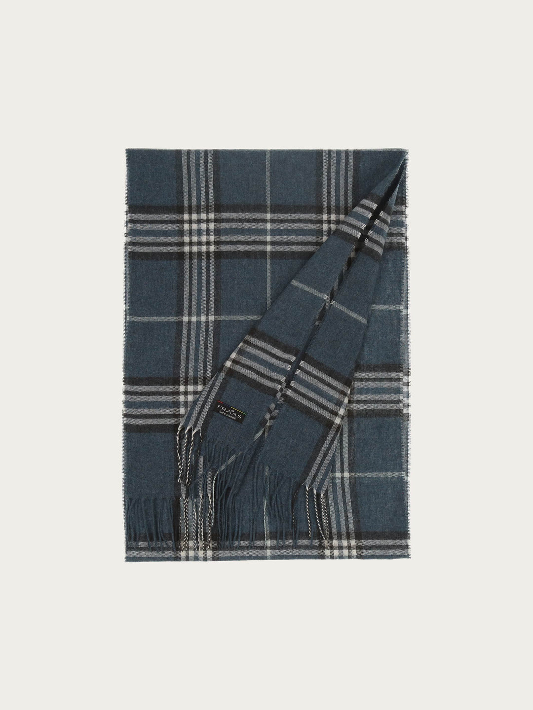 Cashmink-Schal mit FRAAS Plaid Karo - Made in Germany - denim / OneSize | 627056-580