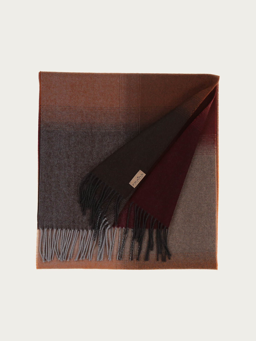 Wollschal mit Colour Blocks und Ombré-Effekt - chocolate / OneSize | 627067-870