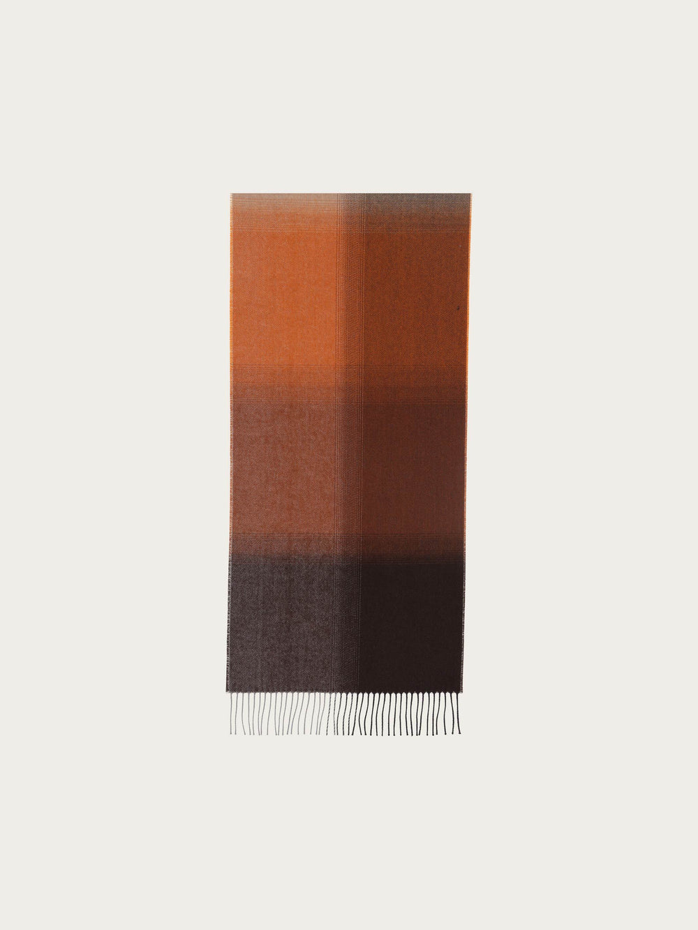 Wollschal mit Colour Blocks und Ombré-Effekt - chocolate / OneSize | 627067-870