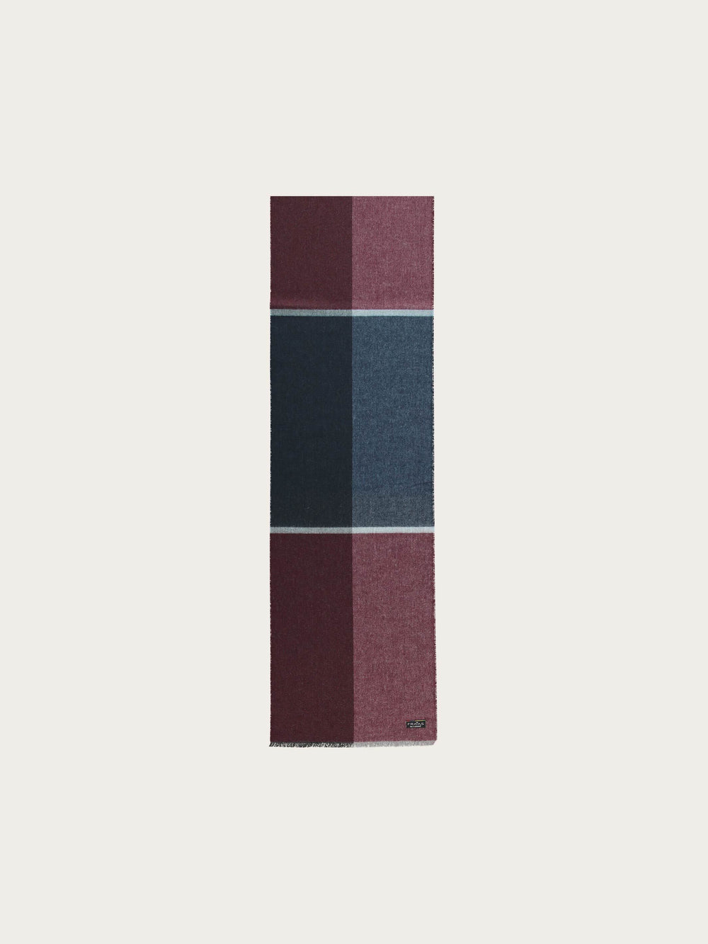 Sustainability Edition - Cashmink-Schal mit Colour Block - Made in Germany - wine / OneSize | 627405-370