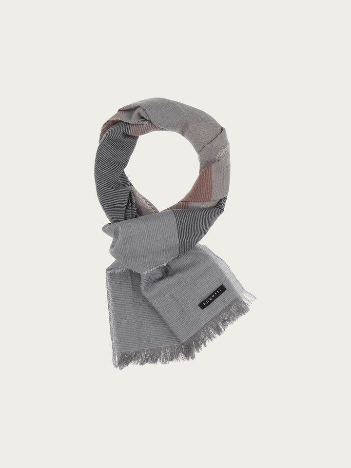 Leichter Schal mit Streifen - grey / OneSize | 628023-960