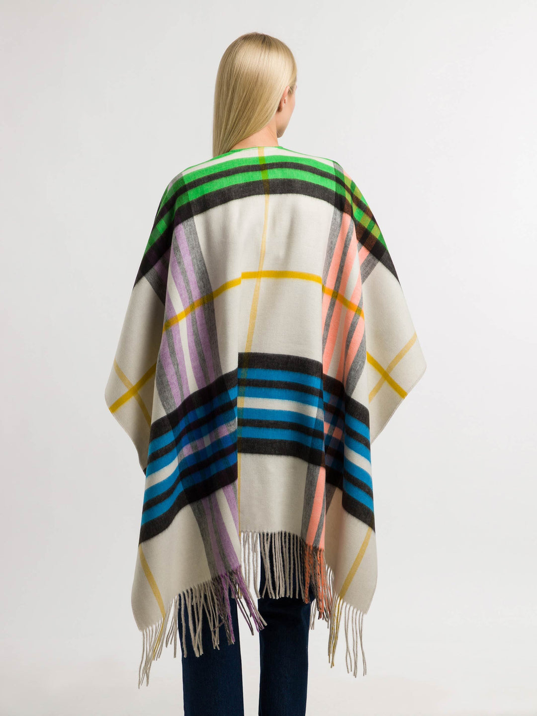 Wendbarer Poncho FRAAS Plaid Karo / Uni - cashew / OneSize | 631022-071