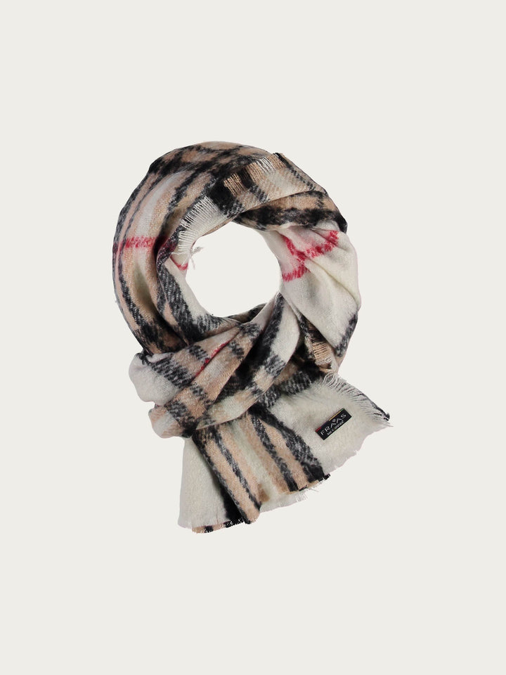 Cashmink-Stola mit FRAAS Plaid Karo - Made in Germany - off white / OneSize | 631257-020