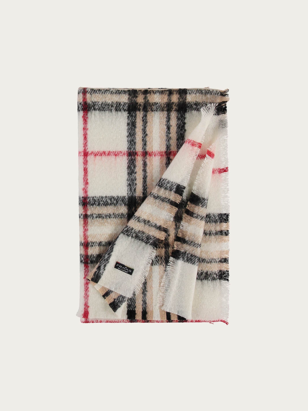 Cashmink-Stola mit FRAAS Plaid Karo - Made in Germany - off white / OneSize | 631257-020