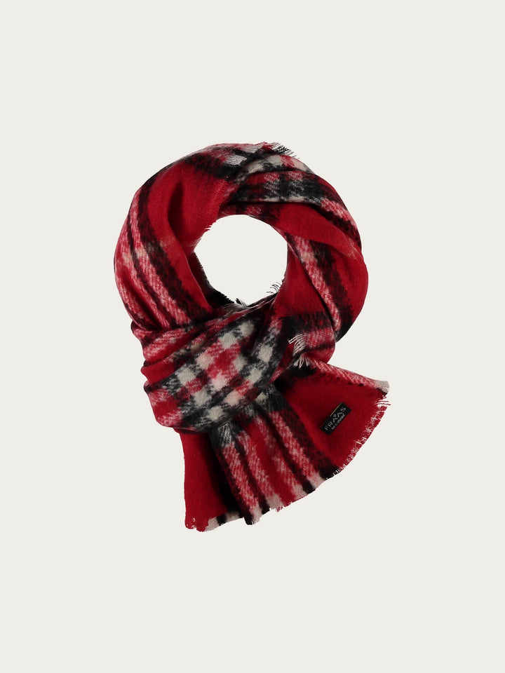 Cashmink-Stola mit FRAAS Plaid Karo - Made in Germany - red / OneSize | 631257-360