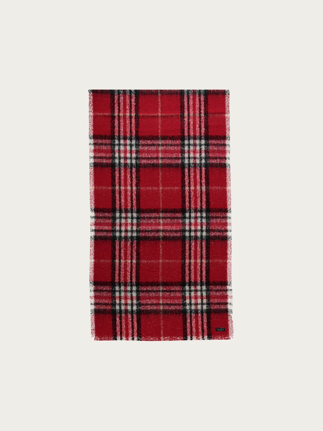 Cashmink-Stola mit FRAAS Plaid Karo - Made in Germany - red / OneSize | 631257-360