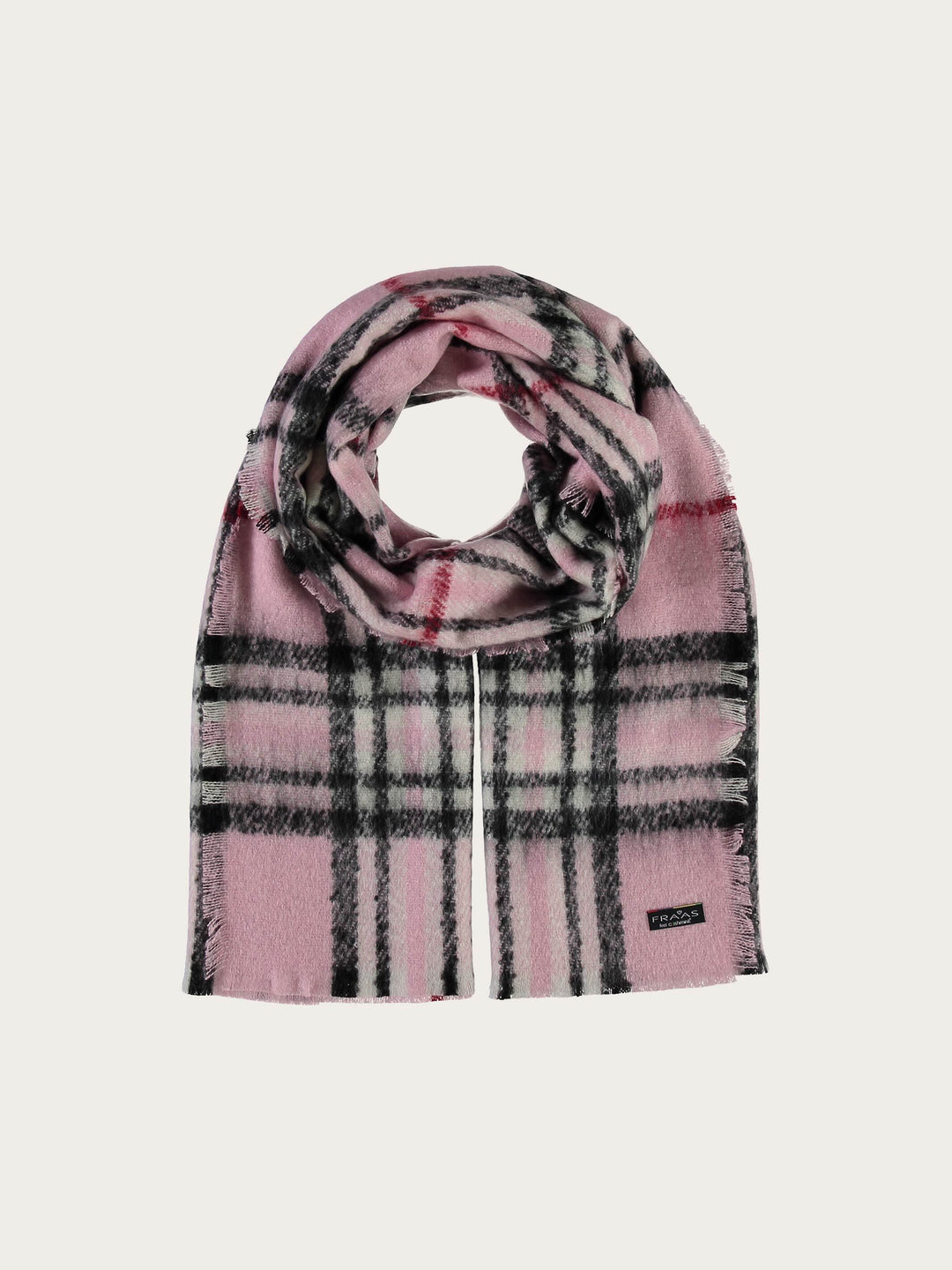 Cashmink-Stola mit FRAAS Plaid Karo - Made in Germany - rose / OneSize | 631257-410