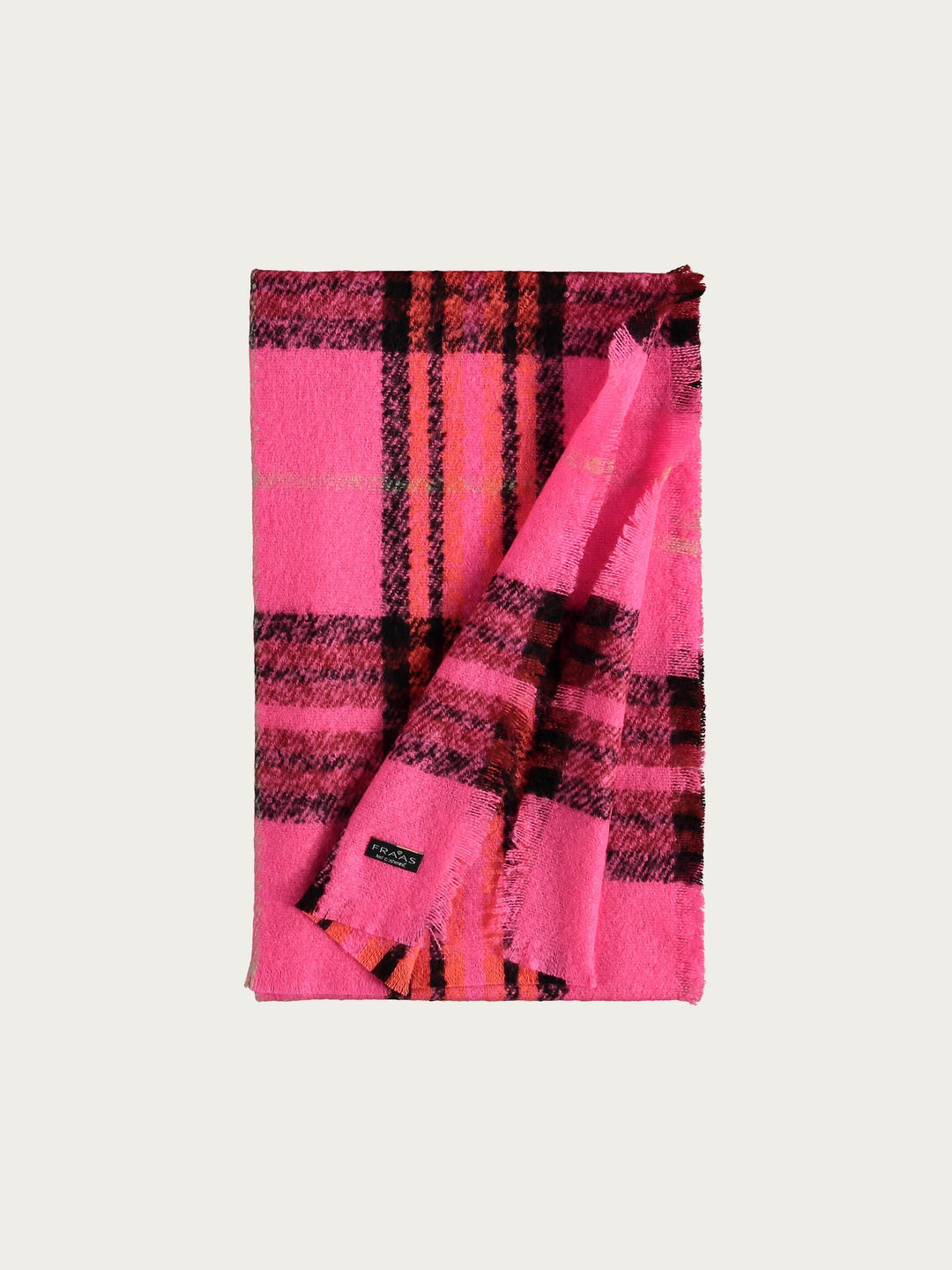 Cashmink-Stola mit FRAAS Plaid Karo - Made in Germany - pink / OneSize | 631257-450