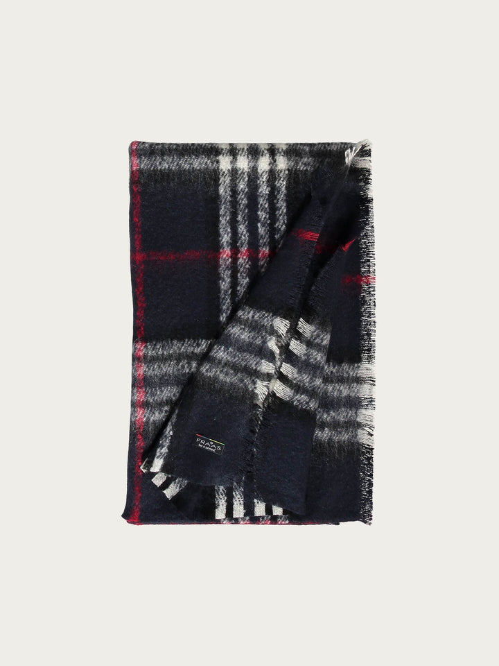 Cashmink-Stola mit FRAAS Plaid Karo - Made in Germany - navy / OneSize | 631257-590