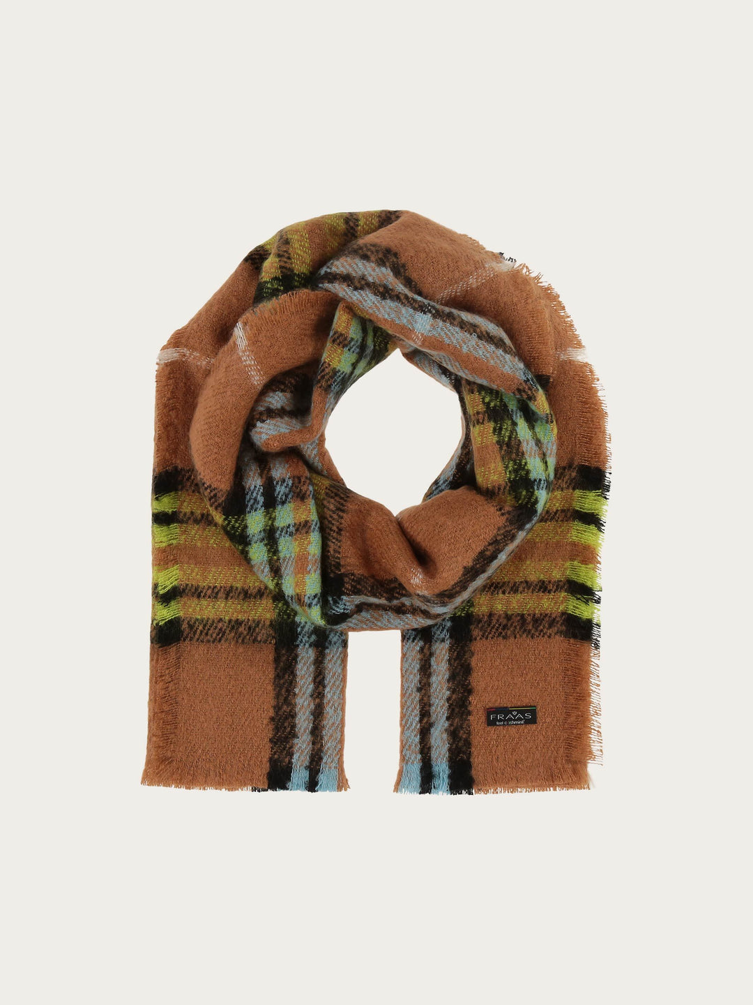 Cashmink-Stola mit FRAAS Plaid Karo - Made in Germany - apple / OneSize | 631257-720